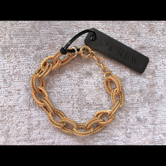 J Crew NWT Beautiful Set of Two Gold Bracelets - Picture 4 of 6